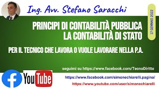 I principi di contabilità pubblica approfondimento di Stefano Saracchi 1812022 [upl. by Haikan]