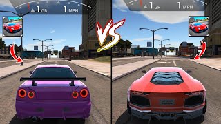 Nissan Skyline GTR VS Lamborghini Aventador Comparison in Ultimate Car Driving Simulator [upl. by Nos]