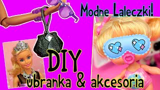 Topik i Topcia DIY 👑 Ubranka dla Laleczek Barbie amp LOL Surprise Fashion doll 👑 [upl. by Nawud]