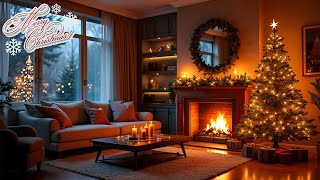 Best Classic Christmas Music With Fireplace 🎄Christmas Living Room Fireplace 🔥 Christmas Carols 2025 [upl. by Chilcote]