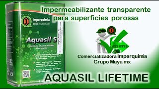 Impermeabilizante transparente Imperquimia Aquasil Lifetime [upl. by Ehtyaf4]