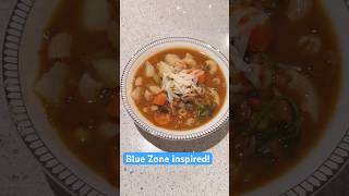 Blue Zone inspired Sardinia melis soup bluezones longevity healthyfood shortsviral [upl. by Lrak875]