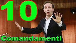 Benigni i Dieci Comandamenti Show in TV  News e Anticipazioni [upl. by Arekahs]