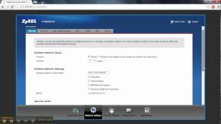 ZyXel Wireless Settings Tutorial [upl. by Eulalia629]