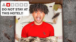 I Survived 1Star Hotels For 24 Hours [upl. by Elreath]