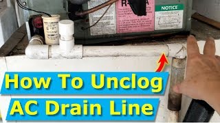 How to Unclog AC Drain Line Fast 3 Seconds Avoid Repairman [upl. by Gerladina287]