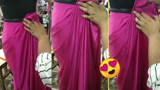 Drape Skirt How to make draping skirtDIY draped skirt [upl. by Eads]