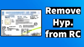 How to Remove Hypothecation from RC Online [upl. by Castor]