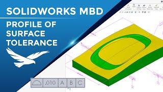 SOLIDWORKS MBD Profile of Surface and General Tolerance [upl. by Rieth740]