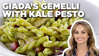 Giada De Laurentiis Gemelli with Kale Pesto and Olives  Giada At Home  Food Network [upl. by Neivad]