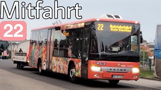 Mitfahrt  Setra S415LE business  Linie 22  Serams Wendeplatz  Sassnitz ZOB [upl. by Porty]