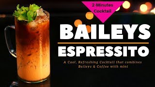 Baileys Espressito Cocktail  Two Minutes Cocktail  Cocktail With Baileys  Dada Bartender [upl. by Eveivaneg363]