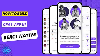 ChatMessaging App  React Native UI [upl. by Ruskin762]