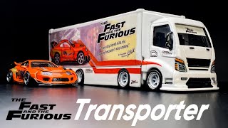 The Fast amp Furious Transporter 8 wheels Paul Walker Toyota Supra Tomica Transporter Custom [upl. by Inalan]