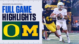 No 1 Oregon vs Michigan FULL GAME HIGHLIGHTS  Big Ten on CBS [upl. by Adon]