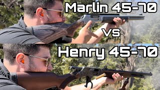 Marlin 4570 vs Henry 4570 [upl. by Zebapda]