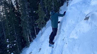 Skiing the Steepest TreeCut Run in North America [upl. by Nnaitak]