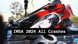 IMSA 2024 All Crashes [upl. by Utica409]