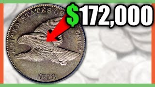 172000 1856 FLYING EAGLE CENT  RARE PENNY WORTH MONEY [upl. by Platon446]