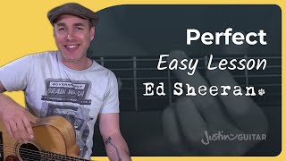 How to play Perfect by Ed Sheeran  Easy Guitar Tutorial [upl. by Efal]