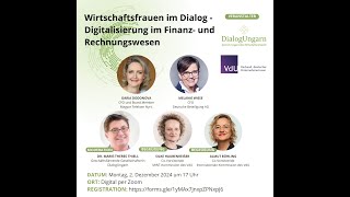 Wirtschaftsfrauen im Dialog  Digitalisierung im Finanz und Rechnungswesen  02 Dezember 2024 [upl. by Emrich]