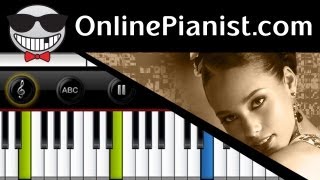 Alicia Keys  Fallin  Piano Tutorial [upl. by Llenahc]