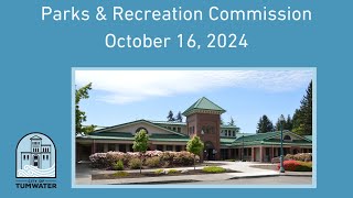 Parks amp Recreation Commission October 16 2024 [upl. by Ailicec]