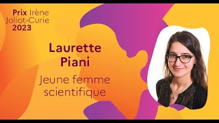 Prix Irène JoliotCurie 2023  Laurette Piani jeune femme scientifique de lannée [upl. by Ailecra]