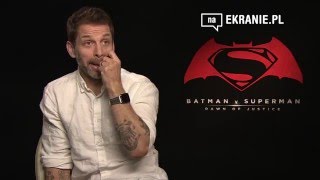 Wywiad  Zack Snyder  reżyser filmu Batman v Superman Świt Sprawiedliwości [upl. by Ailisec367]