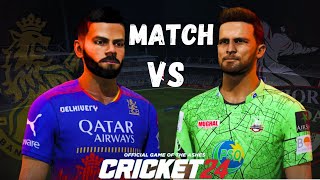 KING KOHLI 🔥⚔️ ROYAL CHALLENGERS BENGALURU VS LAHORE QALANDARS  CRICKET 24 [upl. by Narayan]