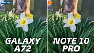 Samsung Galaxy A72 vs Redmi Note 10 Pro  Camera Test [upl. by Fonda]