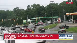 Weather causes traffic delays in Durham [upl. by Poppo]