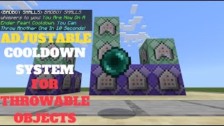 How To Make A Cooldown System For Throwable Items Minecraft Bedrock Command Blocks [upl. by Thornie]