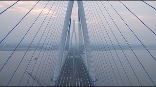 Widest Bridge over Yangtze River Opens in Wuhan [upl. by Halivah]