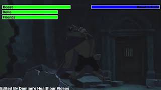 Beauty and the Beast The Enchanted Christmas 1997 Final Battle with healthbars [upl. by Astraea797]