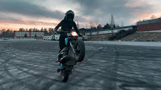 Wheelie montage Sweden Yamaha Slider 50cc [upl. by Alliscirp]