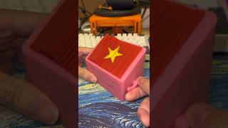 In 3D cờ VN mô phỏng chuyển động 3d 3dprint shorts [upl. by Ynohtnakram]