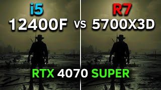 Core i5 12400F vs Ryzen 7 5700X3D  RTX 4070 SUPER  Test In 13 Games  2024 [upl. by Buck]