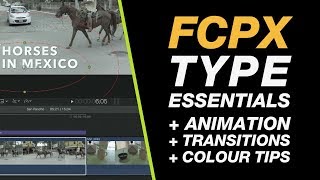 Final Cut Pro Tutorial  Create and Modify Type [upl. by Nayrbo]