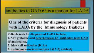 Anti Glutamic Acid Decarboxylase 65 antibodies anti GAD 65 GABA [upl. by Kat389]