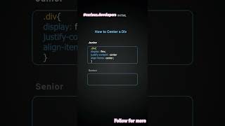 How to Center a divcoding webdesign webdevelop htmlcss webdevelopment htmlcsswebsite css ai [upl. by O'Connell]