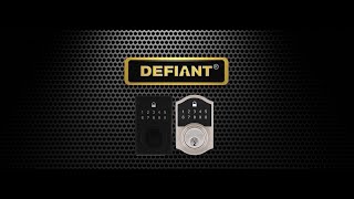 Defiant Compact Touch Deadbolt Programming [upl. by Ecarret323]