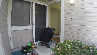 Crimsafe door install [upl. by Zetta824]