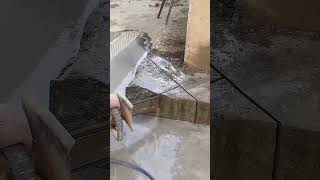 Cutting technology for the outer edge of cement foundation [upl. by Puri496]