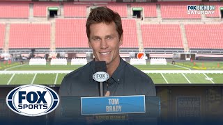 Tom Brady previews booth debut with CowboysBrowns recaps TexasMichigan first half amp more [upl. by Jet]