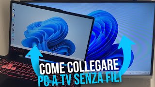 Come collegare il PC alla TV senza cavo HDMI  Come collegare il PC alla TV via WiFi [upl. by Kafka]