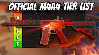 Official M4A4 Tier List  Ranking Every CS2 M4A4 Skin from Best to Worst 2023 [upl. by Allisurd]