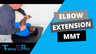 Manual Muscle Test  Elbow Extension [upl. by Rustin852]