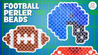 Football Perler Beads  Free Football Perler Bead Patterns [upl. by Sicular]