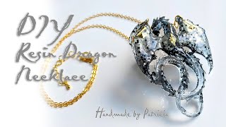 DIY Handmade Resin Dragon Necklace resinart dragon [upl. by Naahsar]